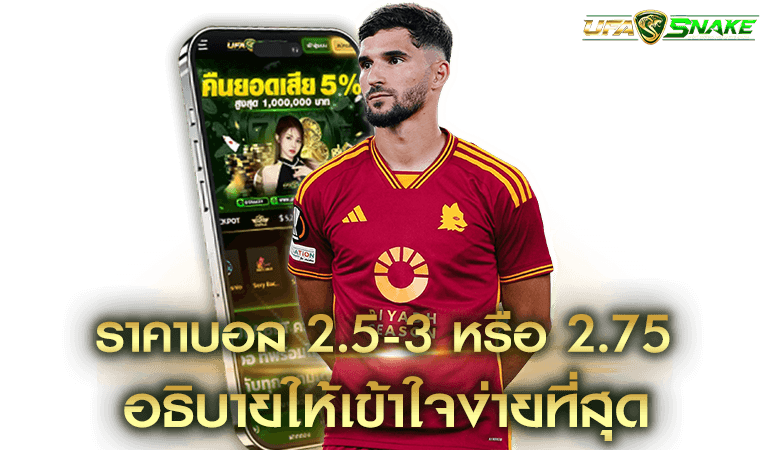 ราคาบอล 2.5-3 หรือ 2.75